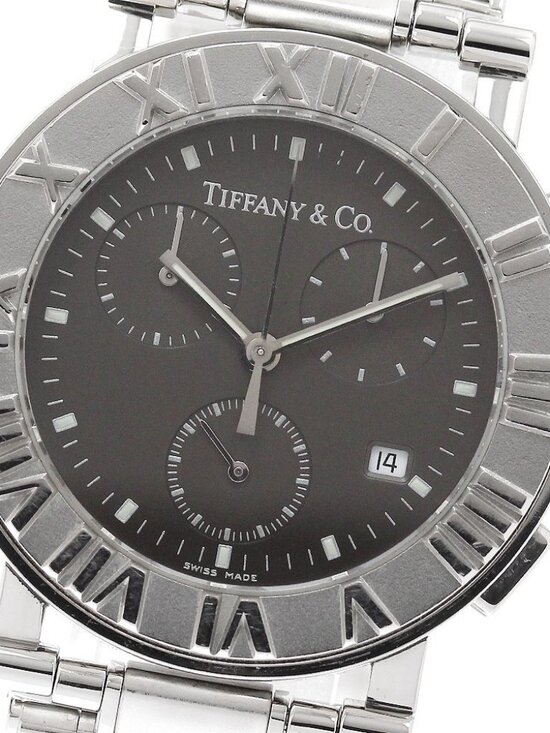 TIFFANY&Co. Atlas Chronograph Date black Dial Quartz Men\'s Watch_942271 main image 7